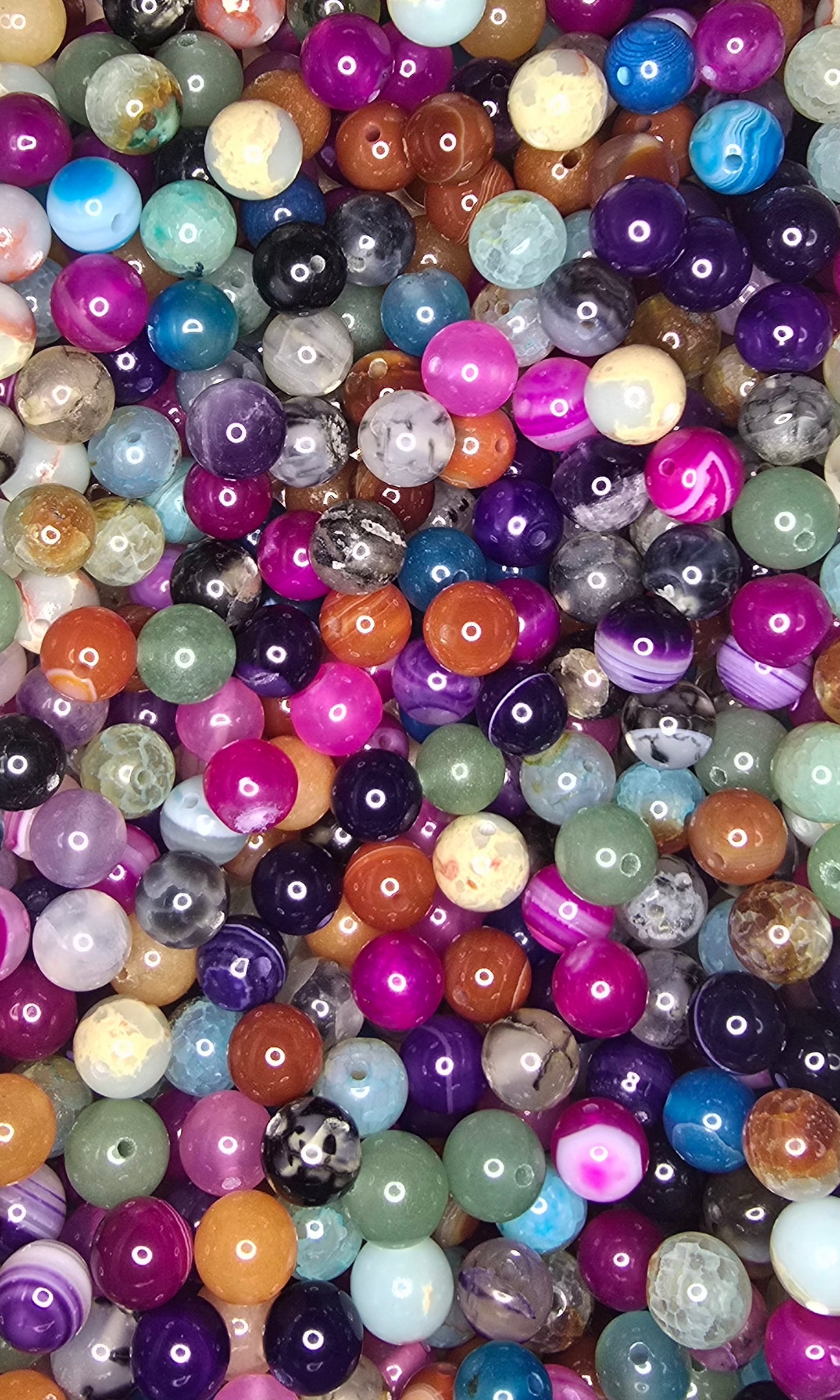 Natural Crystal Beads Mix